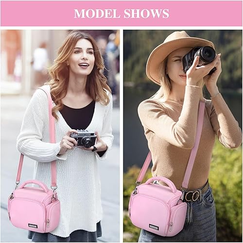 Miniatura 5 de G-raphy Bolsa de cámara Rosa Pequeña Fotografía Bolsas DSLR SLR MIRRORLESS BAG con correas de extracción