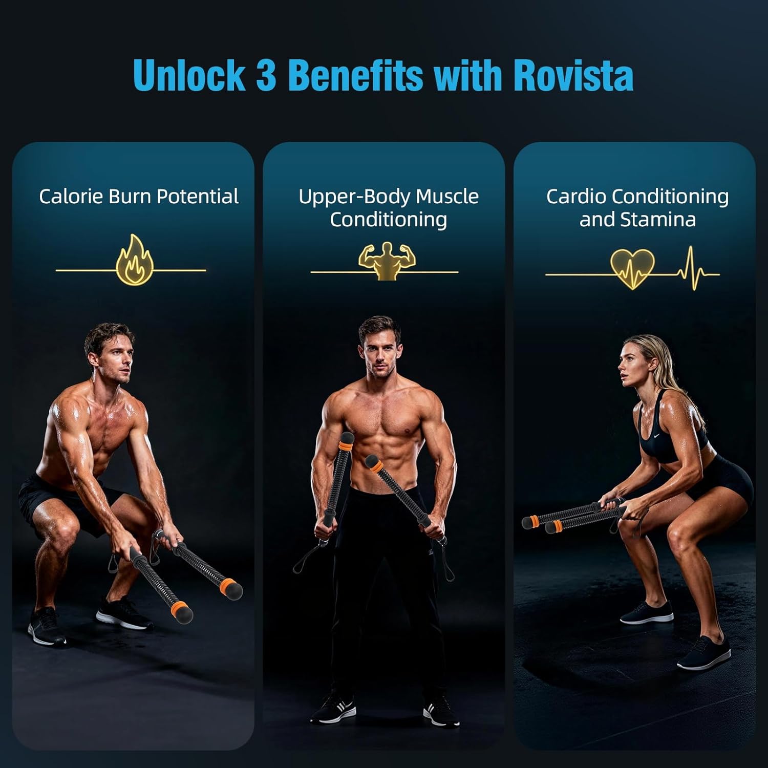 2pc Weighted Cordless Battle Ropes 2