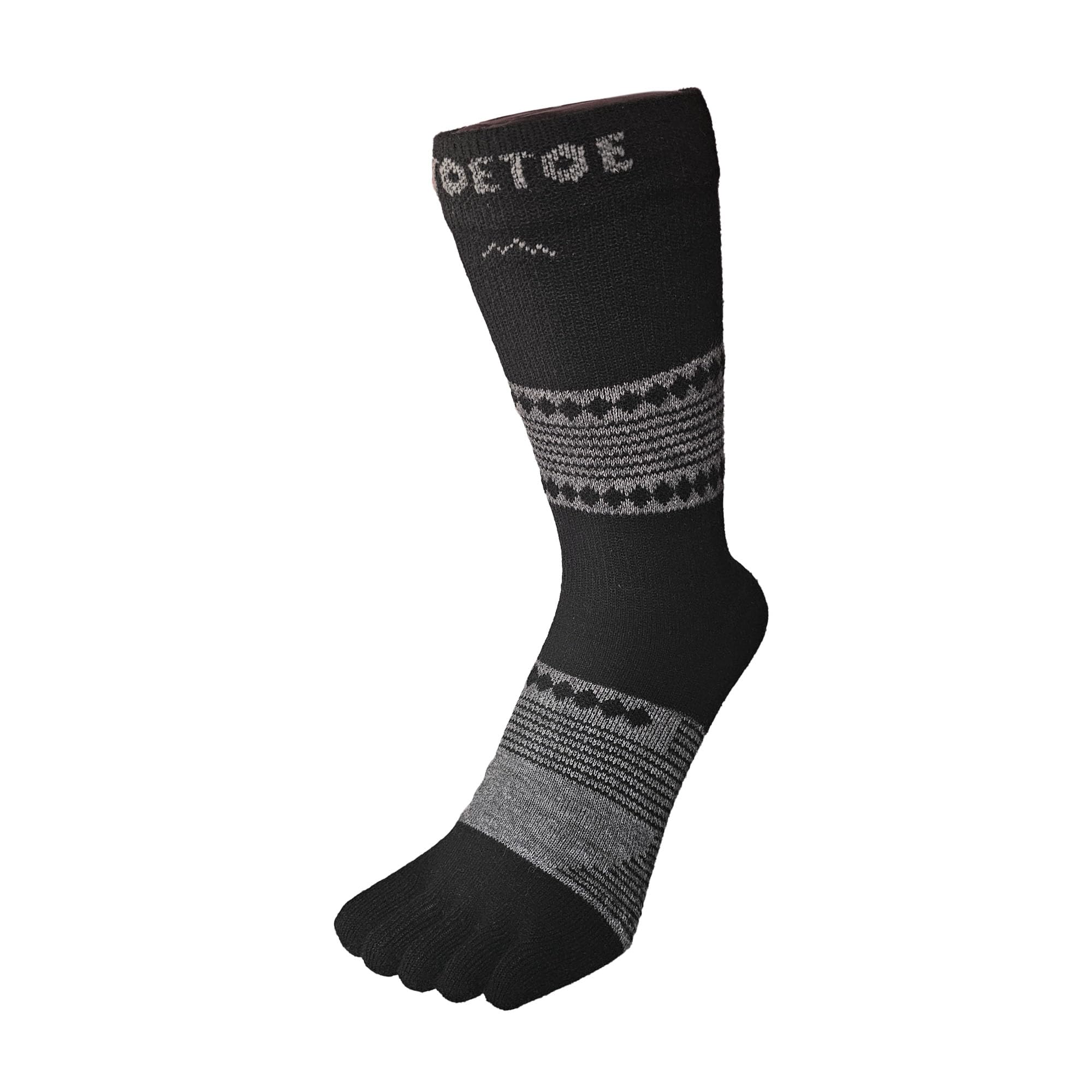 TOETOE - Men, Women Outdoor Merino Wool Walker/Hiking Seamless Plain Toe Socks, Hygienic, Breathable