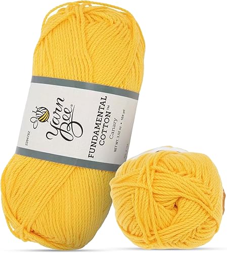 Miniatura 1 de Yarn Bee 4 - Hilo mediano para tejer y tejer, madeja de hilo suave, 164 yardas de hilo de algodón mercerizado para mantas de ganchillo, sombreros y