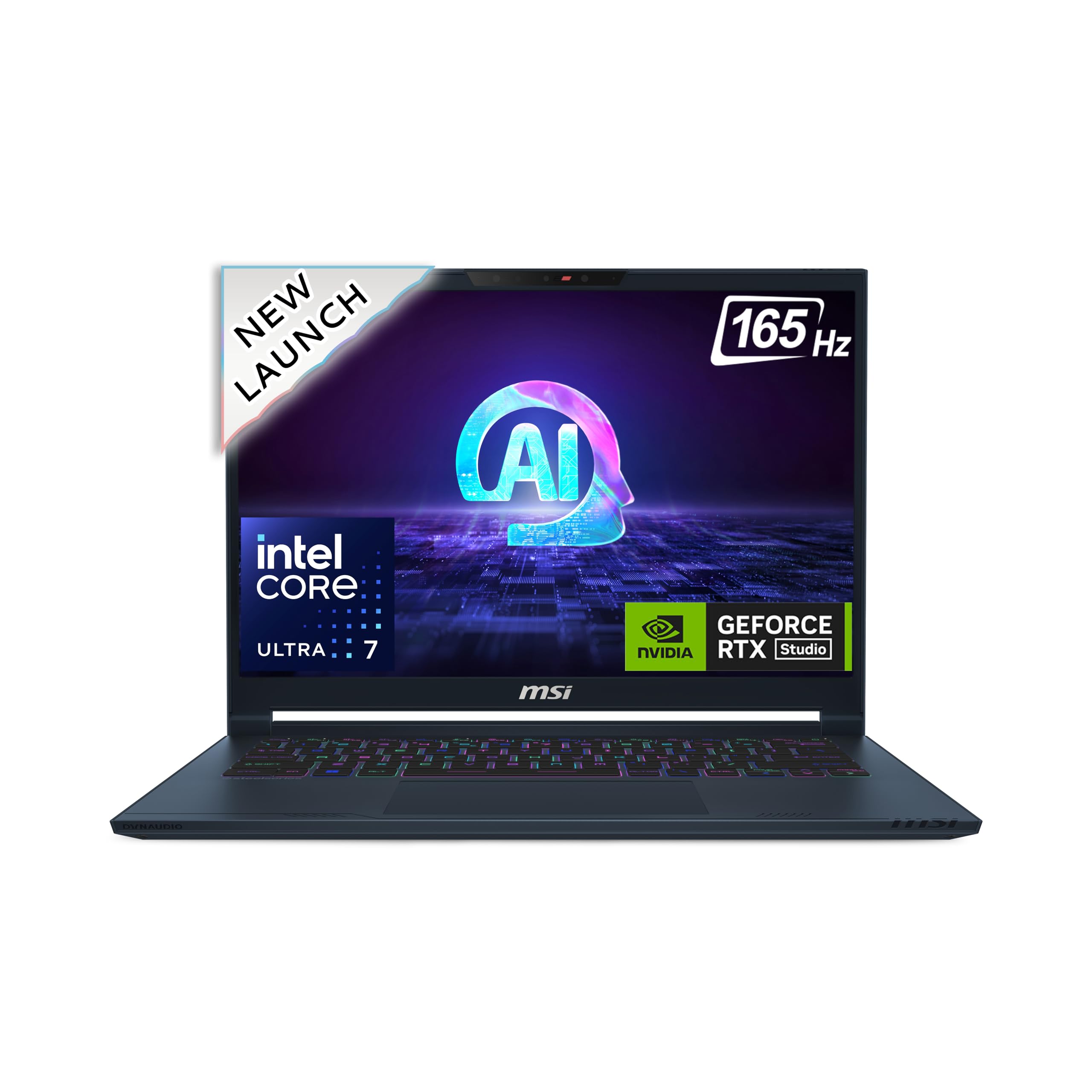 Stealth 14 AI Studio, Intel Core Ultra 7 155H, Built-in AI,36CM 2.8K OLED 120Hz Gaming Laptop(32GB/1TB NVMe SSD/Windows 11 Home/NVIDIA GeForce RTX 4070, GDDR6 8GB /Star Blue/1.7Kg), A1VGG-054IN