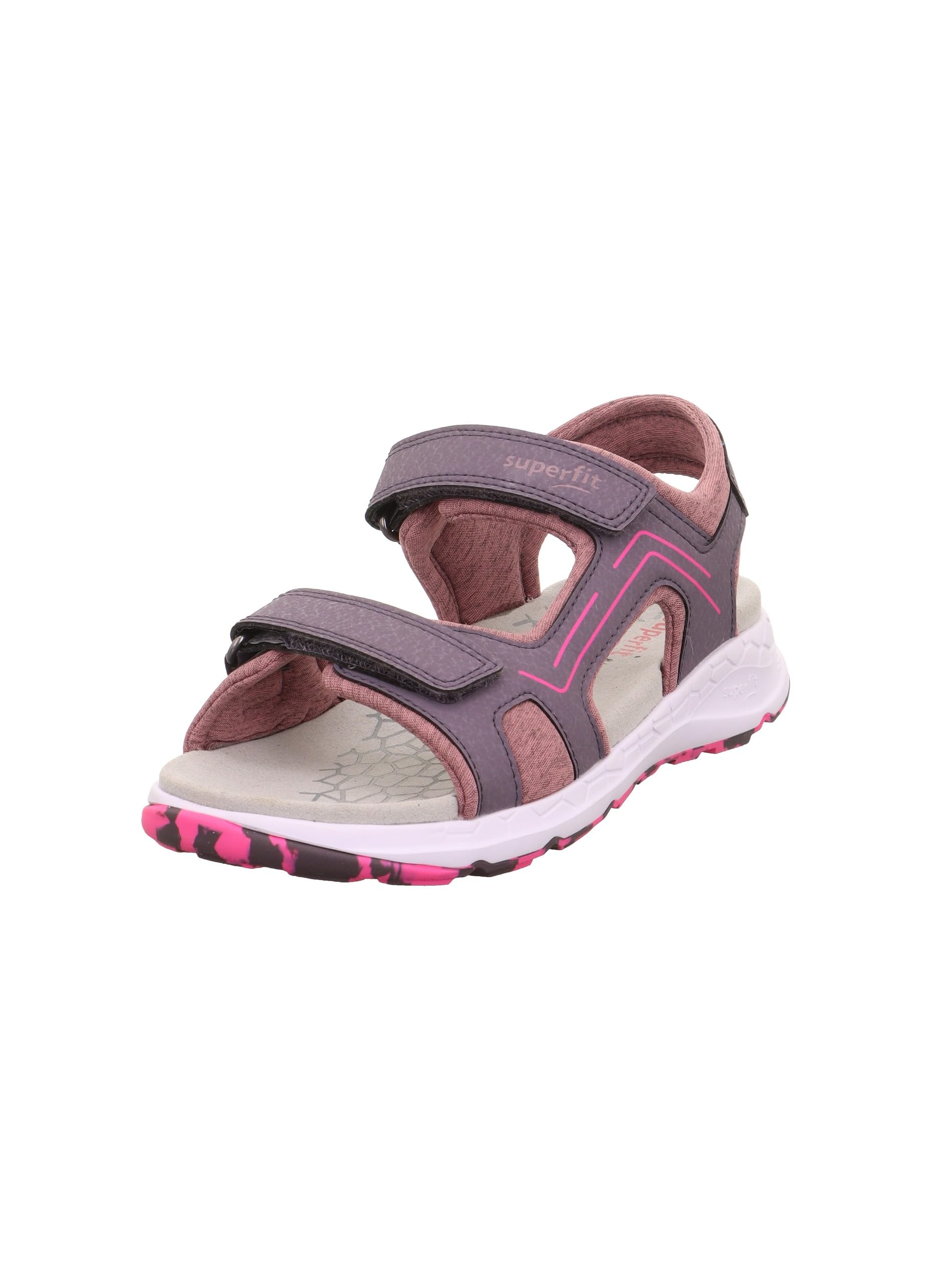 Superfit Criss Cross Sandal, Purple 8500, 8 UK