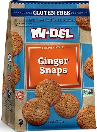 Midel, Ginger Snaps Gluten-Free, 8 Ounce