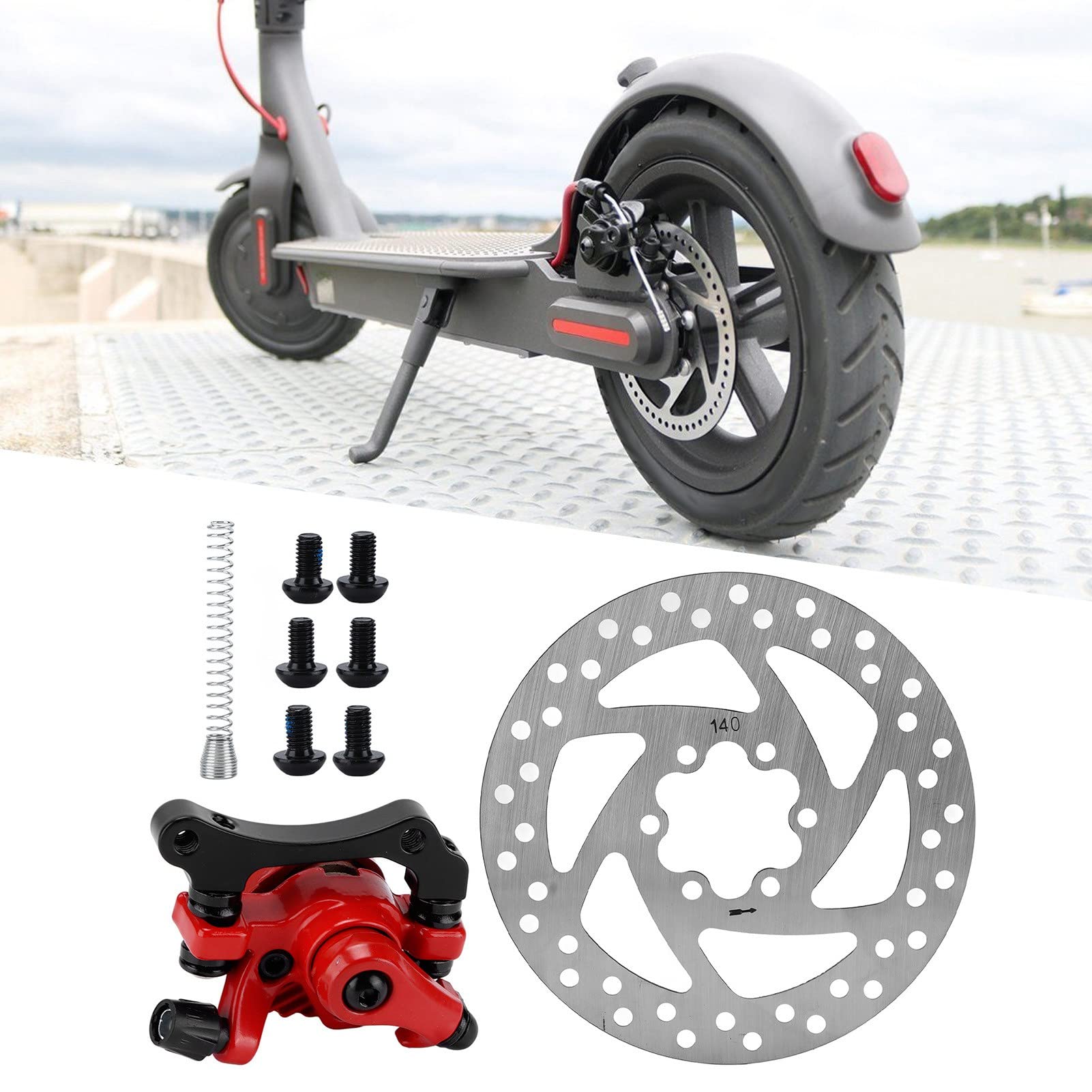 Scooter Eléctrico Kit Freno Disco 140mm 6 Orificios Aleación Aluminio