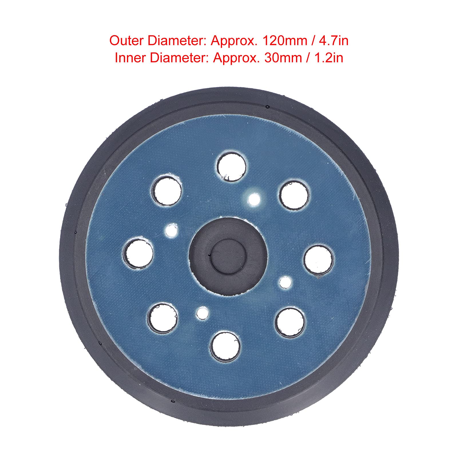 Discos de Lijado con Gancho y Bucle de 5 Pulgadas, Almohadilla de Lijado ABS de Buena Viscosidad, 120mm para Disco de Pulido Eléctrico