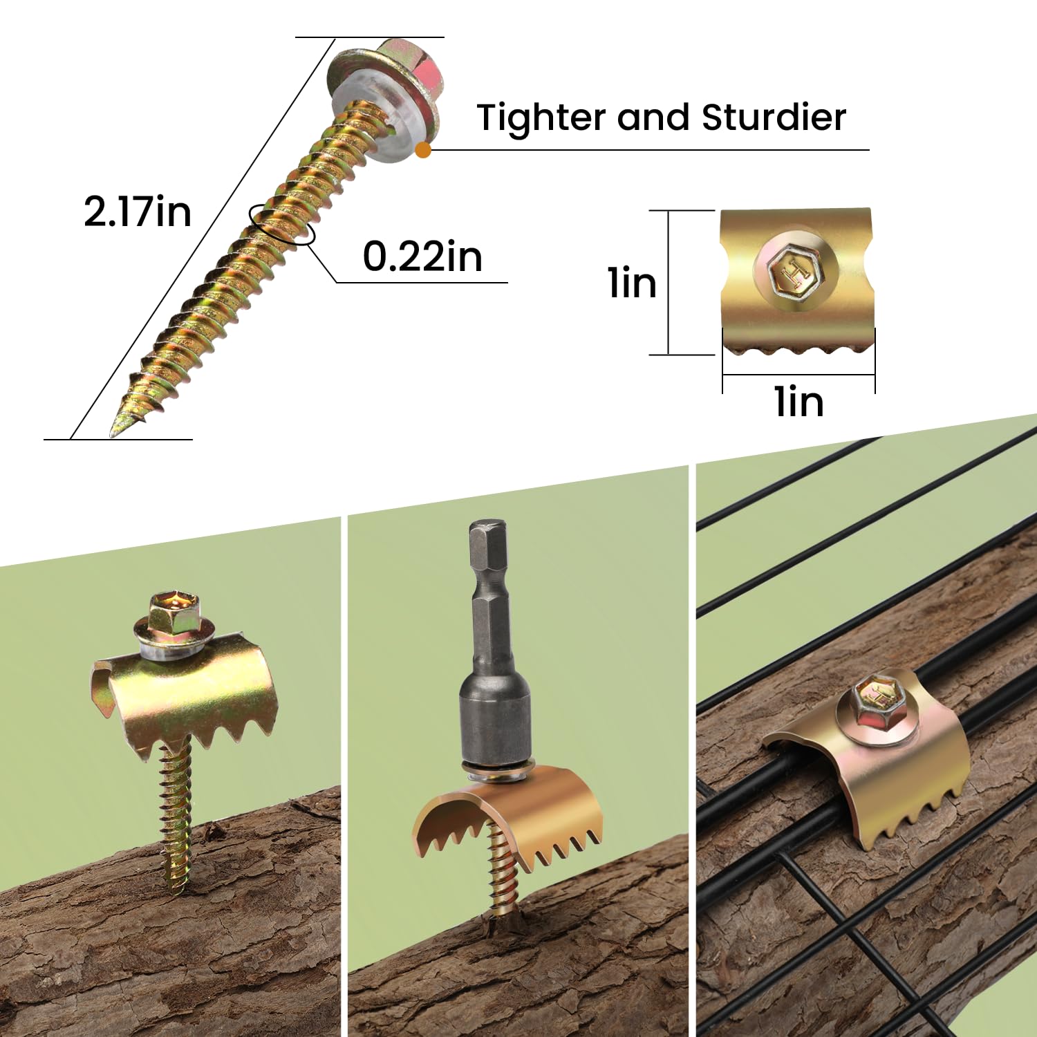 2 Inch Fence Staples - 200 Pack, Rust-Resistant -6 2 Inch Fence Staples - 200 Pack, Rust-Resistant -6