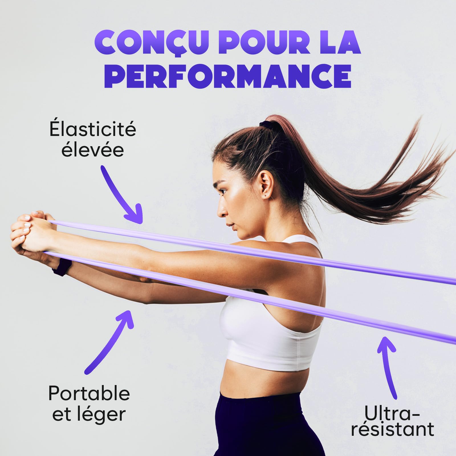 Kit Pilates Maison – Cercle Pilates Accessoires avec Mini Ballon, 4 Bandes de Résistance, Poster & Sac – Équipement pour Renforcement Musculaire, Gainage & Yoga à Domicile