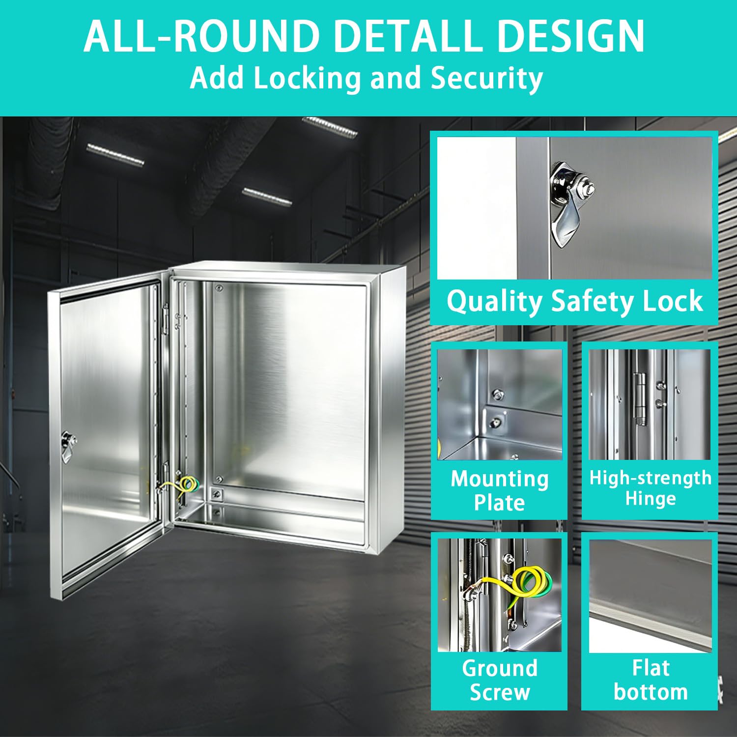 Stainless Steel Electrical Enclosure - IP66 Waterproof -4