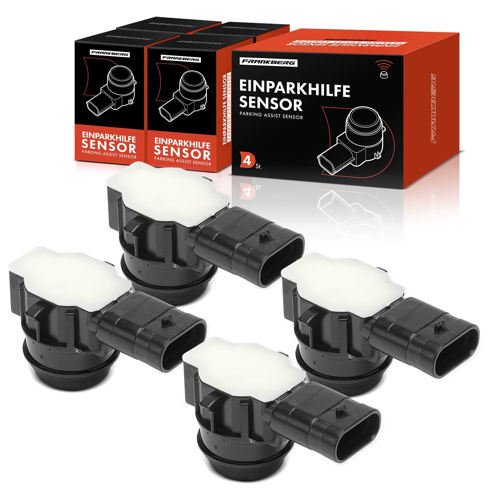 Frankberg 4x Sensore di Parcheggio PDC Compatibile 312 0.9L 2012-2019 319 0.9L 2013-2019 4C 960 1.7L 2013-2019