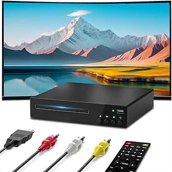 cocoaX55 53,54,56,57,58,60 DVD＆CD SHIWAKOTO DVD Players for TV with 1080P HDMI, CD Player for Home