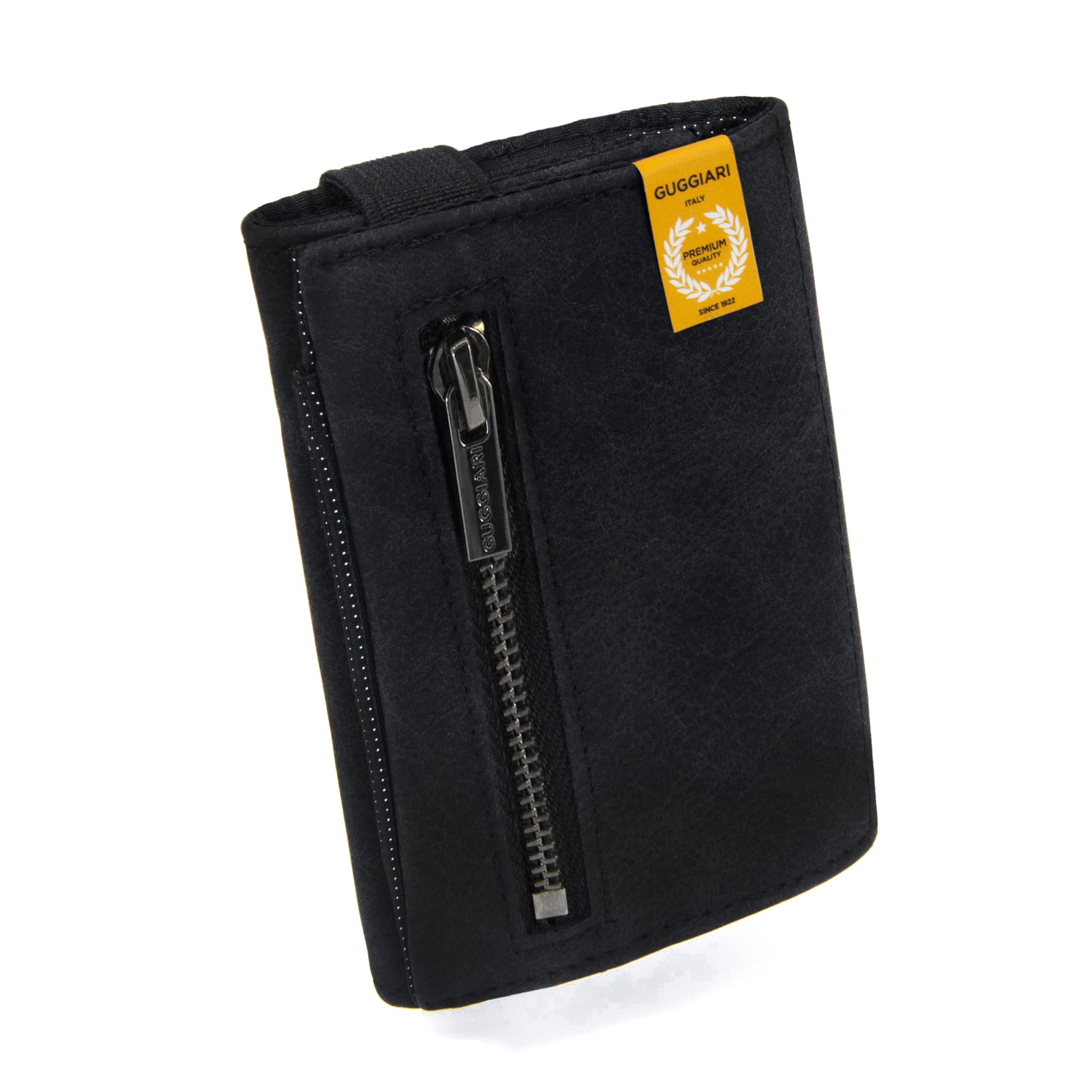 GUGGIARI® Portafoglio Uomo in Pelle di Qualità - Morbido Portafoglio Uomo Slim con Porta Carte di Credito, Portamonete e Contanti - Compatto Porta Carte Credito Uomo con Protezione RFID
