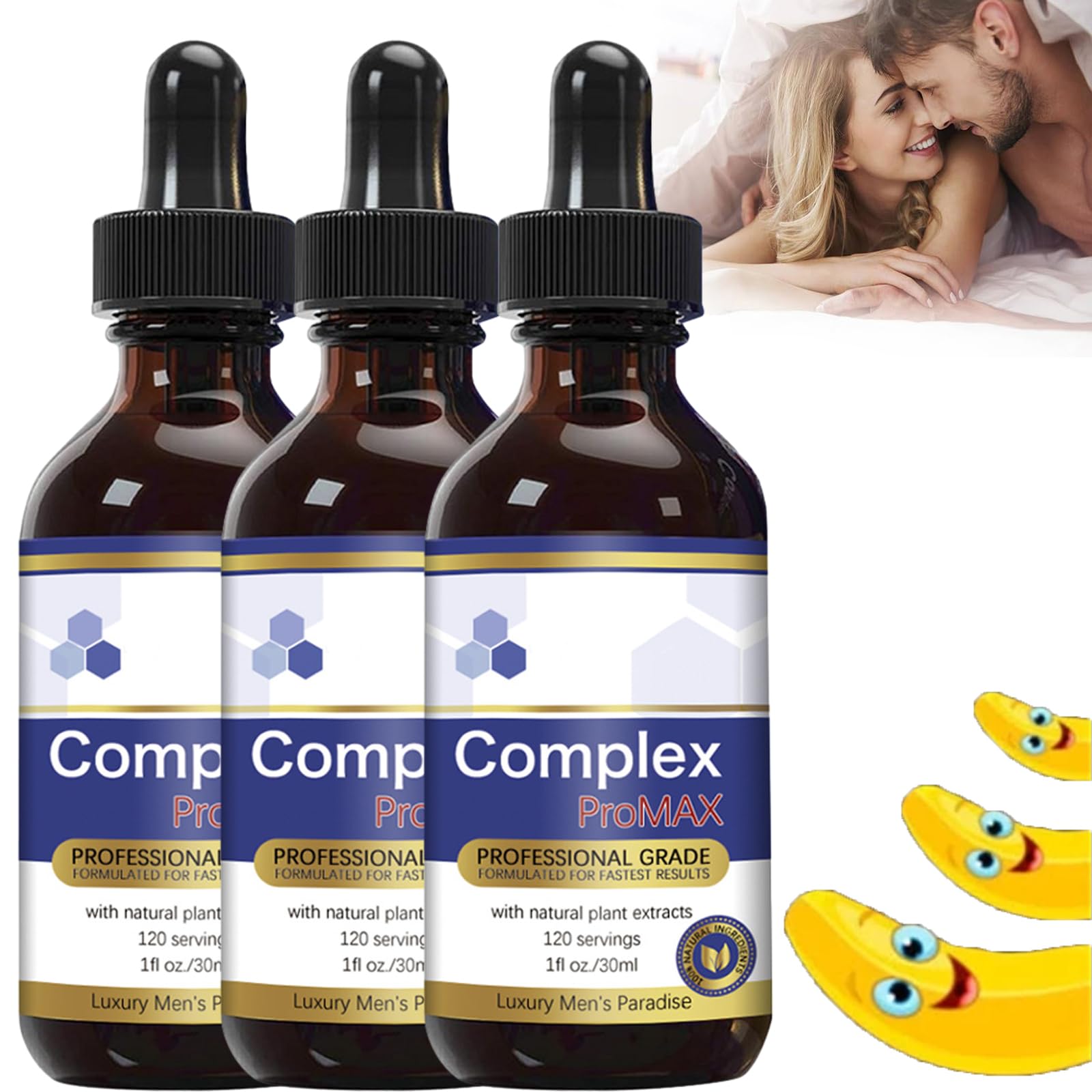 Bluesky Men’s Paradise Potent Drops MAX, Bluesky Men’s Potent Drops MAX, Secret Drops for Strong Man, Secret Happy Drops for Men (3 Bottles)