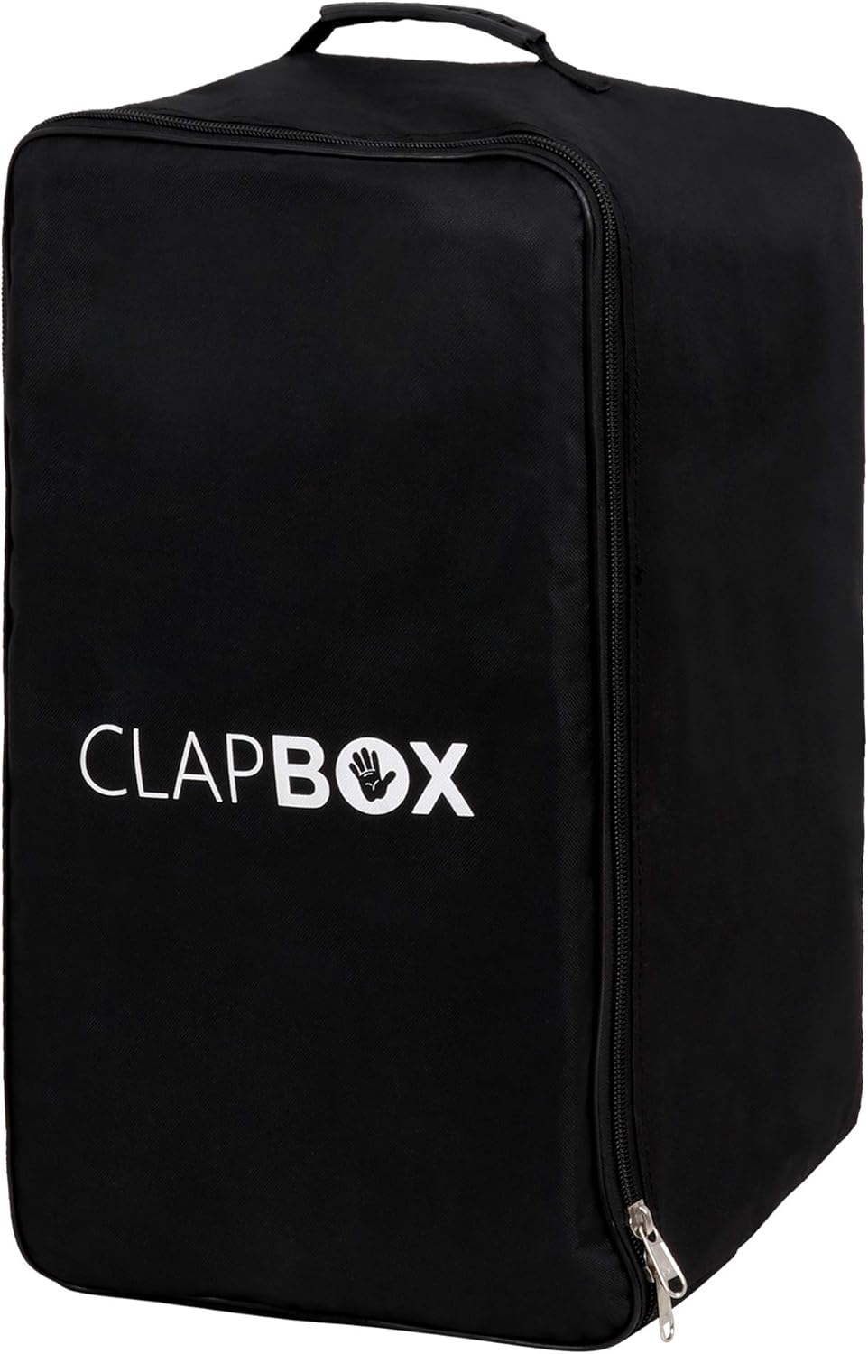 Clapbox Cajon Bag with Carry Handle, Shoulder Straps - Universal Size, Single Pocket (Black)