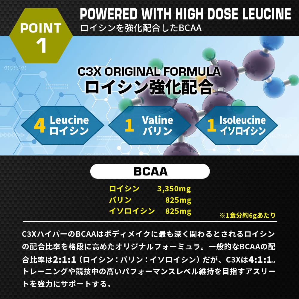 Amazon | HALEO BCAA C3Xハイパー ロイシン強化+バイオペリン配合