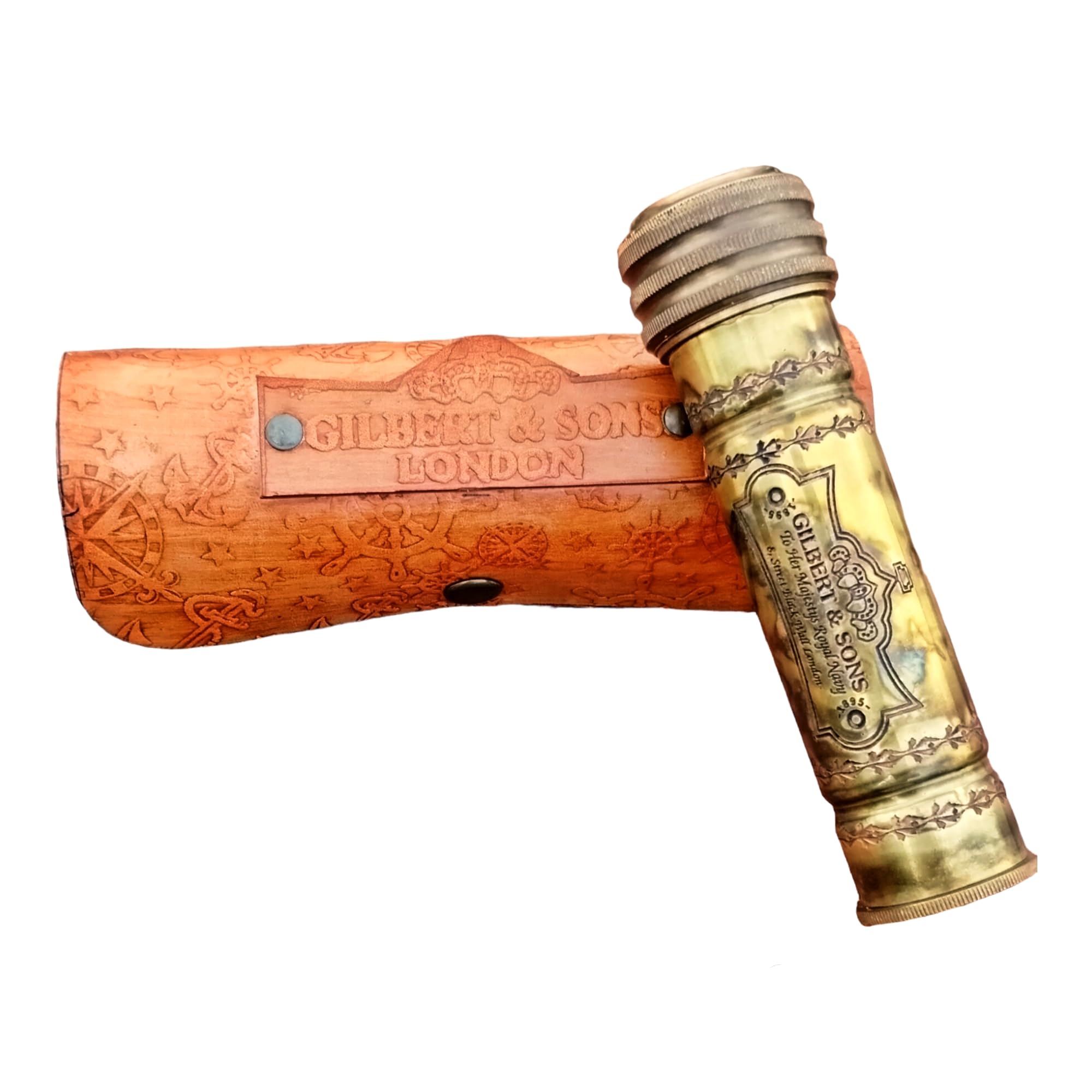 Commando Kaléidoscope antique fait main avec étui en cuir Cadeau pour enfants, cadeau d'anniversaire, cadeau unique, cadeau de remise de diplôme