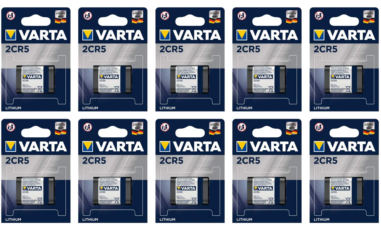 Varta Foto - Pila Litio (2CR5, 6V) Color Plateado