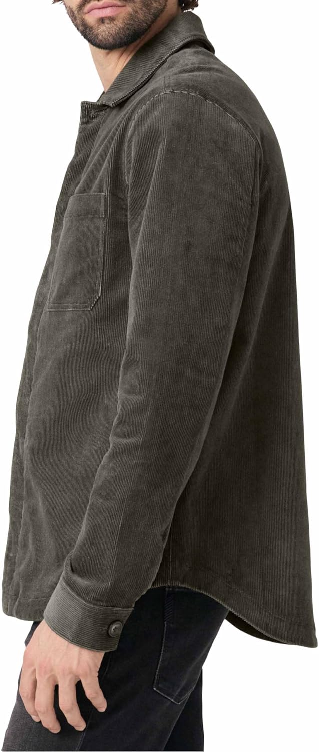 PAIGE Men's Jace Corduroy Button Up Overshirt - Image 4