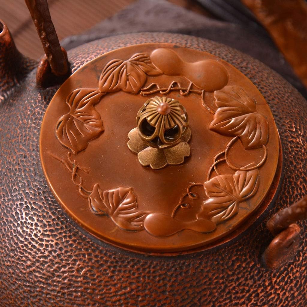 Japanese Cast Iron Tetsubin Teapot Teapot Tetsubin Tea Kettle 1200ml Copper Teapot Pure Copper Handmade Imitation Japanese Cast Copper Kettle Tea Accessories