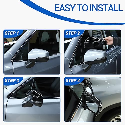 Miniatura 6 de Cubierta de espejo retrovisor para puerta compatible con Subaru Forester Outback Legacy XV 2019-2022 cubierta de espejo retrovisor exterior de ABS 2