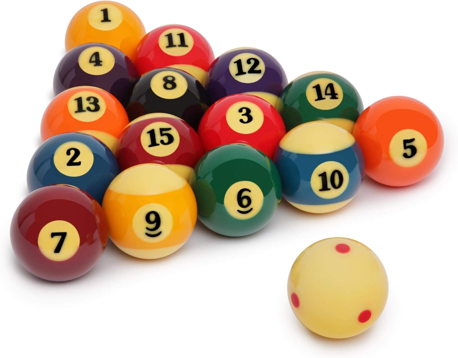 Aramith Super Pro-Cup Value Pack (Super Pro Billiard Pool Ball Set 2 1/4" with Six Red Dots Pro-Cup Cue Ball, Micro-Fibre Cloth, Ball Cleaner, Jim Rempe 2 1/4" Training Ball)