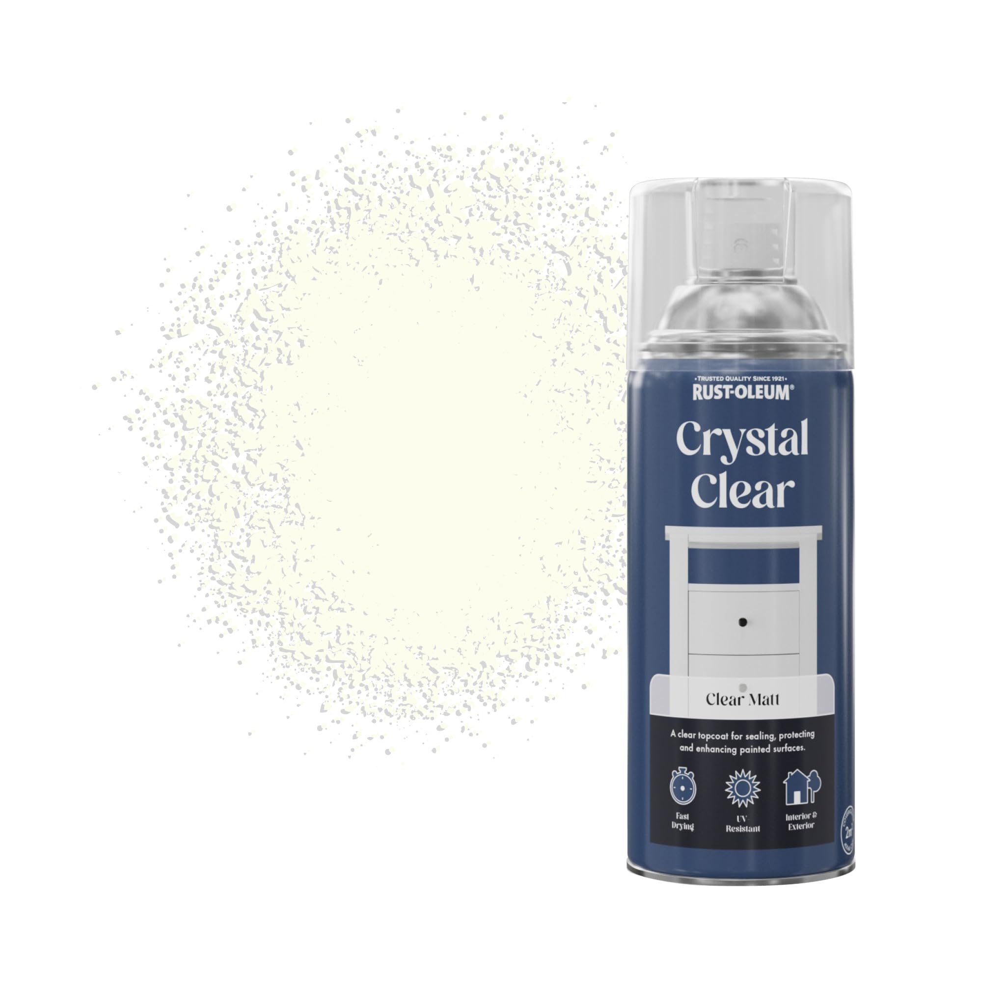 Rust-OleumAE0040003E8 400ml Spray Crystal Clear Matt (Packaging may vary)