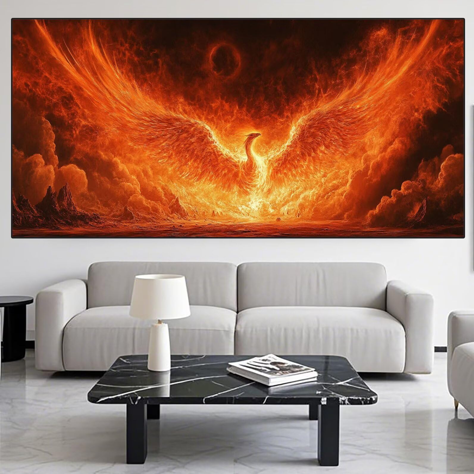 Phoenix Diamond Art Flame Diamond Painting Arts and Crafts dla dorosłych, zestaw do malowania diamentami 5D, dorosłych, Crysta, haft krzyżykowy, zestaw do haftowania dla początkujących, dekoracja