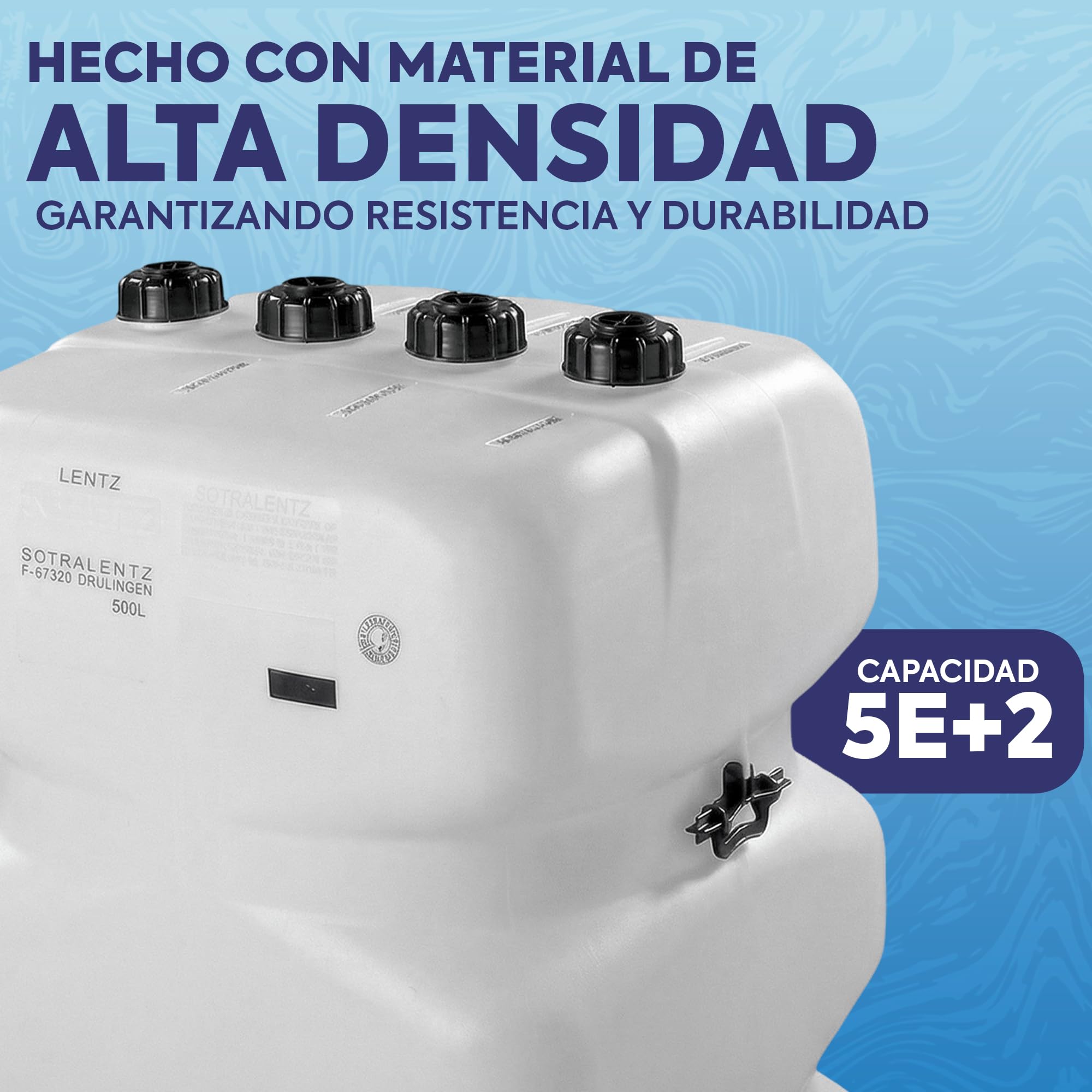 Depósito Gasoil 500 Litros | Polietileno Resistente Industrial