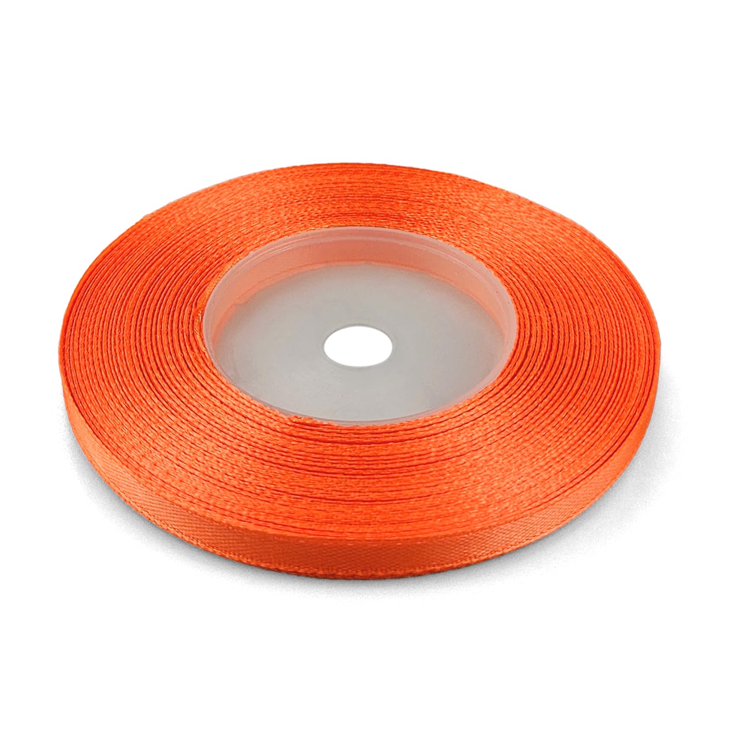 Netuno 1 Roll Bright Orange Satin Ribbon 6 mm x 32 m 0.24 in x 1260 in for Wrapping Crafts Wedding Birthday Christening Scrapbooking Christmas Cards DIY