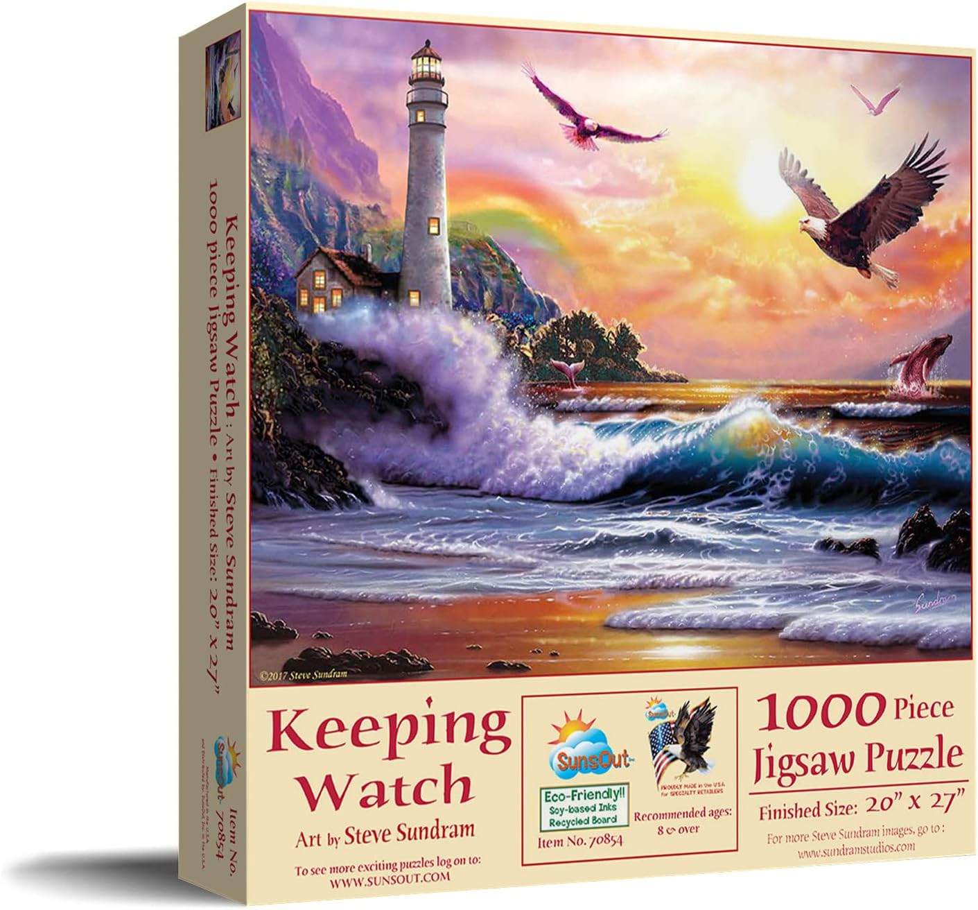 SUNSOUT INC - Keeping Watch - 1000 pc Jigsaw Puzzle by Artist: Steve Sundram - Finished Size 20" x 27" - MPN# 70854