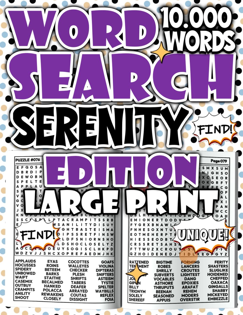 Word Search Serenity Edition - 10,000 Puzzles for Deep Calm