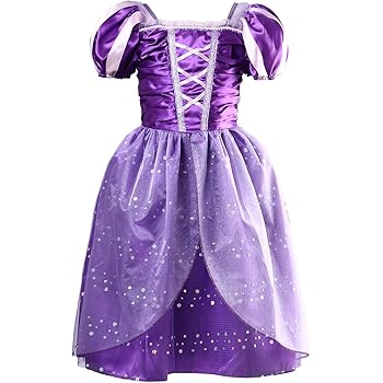 Little Girls Princess Rapunzel Dress Costume