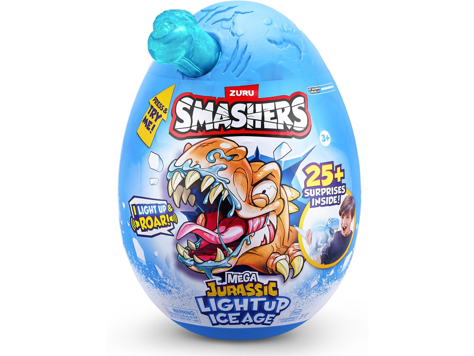 Smashers Surprise Egg Dino Ice Age Light Up S1 Mega Egg