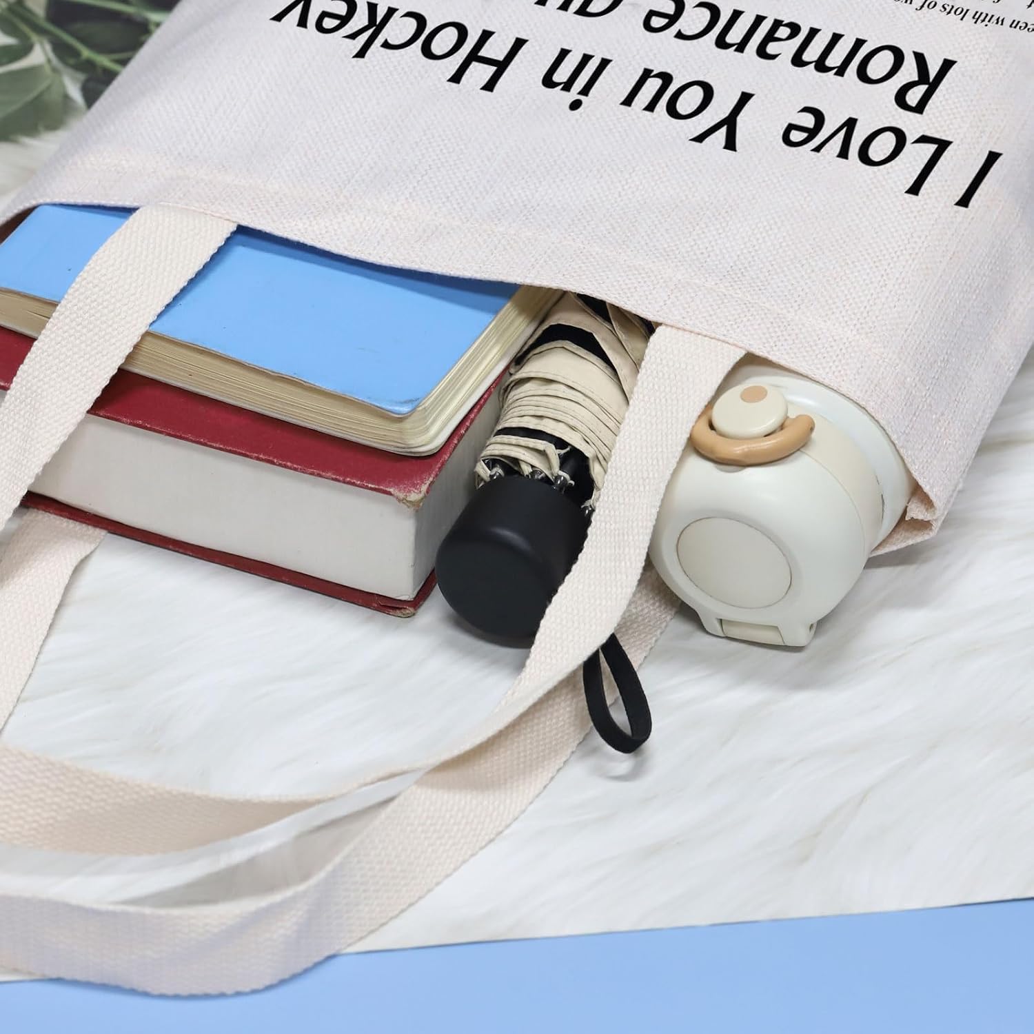 VAMSII Hockey Movie 24 81 inspired Gifts Hockey Romance Tote Bag LGBT Hockey Romance Fan Gift Cartoon TV Show Gift image 4