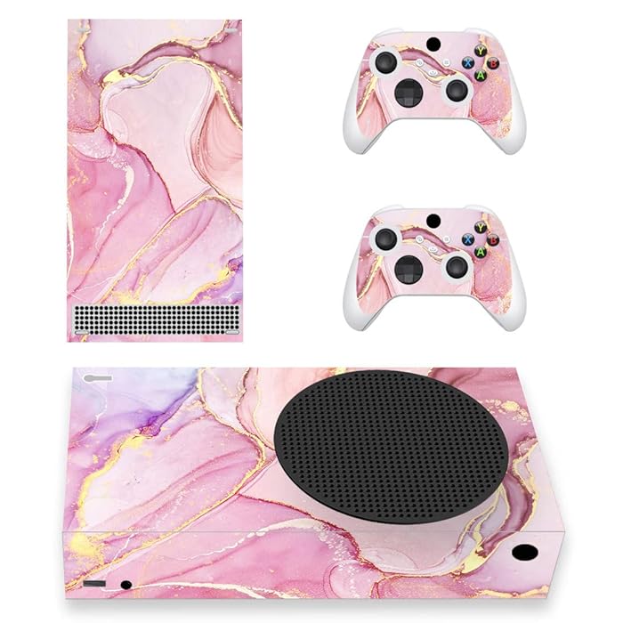 Buy PlayVital Cosmic Pink Gold Marble Effect Custom Vinyl Skins for