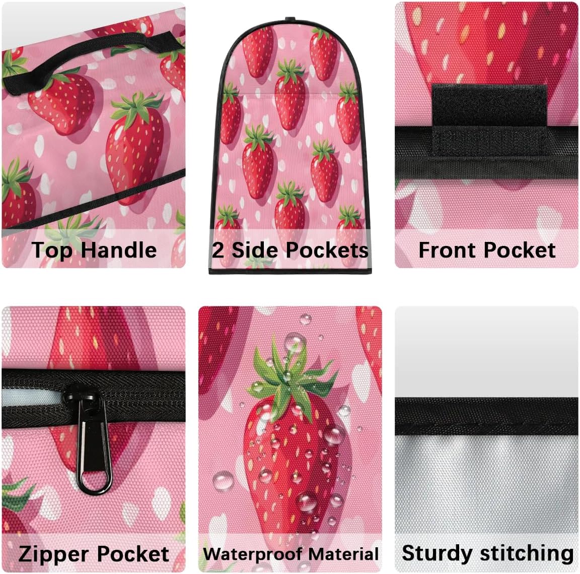 Strawberries Spots Stand Mixer Cover Compatible with 6-8 Quarts Mixer Kitchen Mixer Cover Fits Tilt Head & Bowl Lift Dust Cover of Coffee Machine