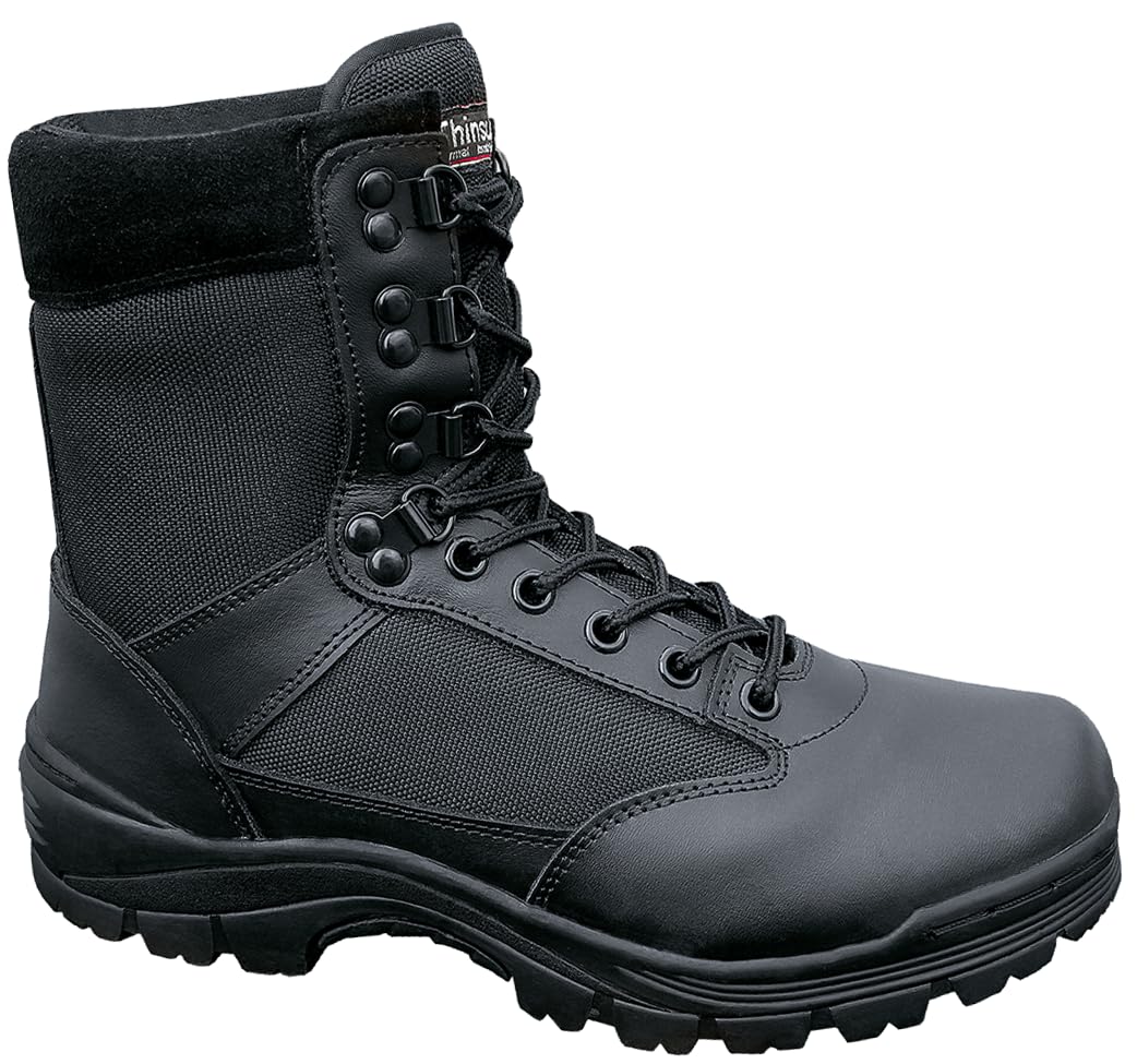 Brandit Taktischer Stiefel – 9-Loch, Schwarz, Größe 42, Motorradstiefel