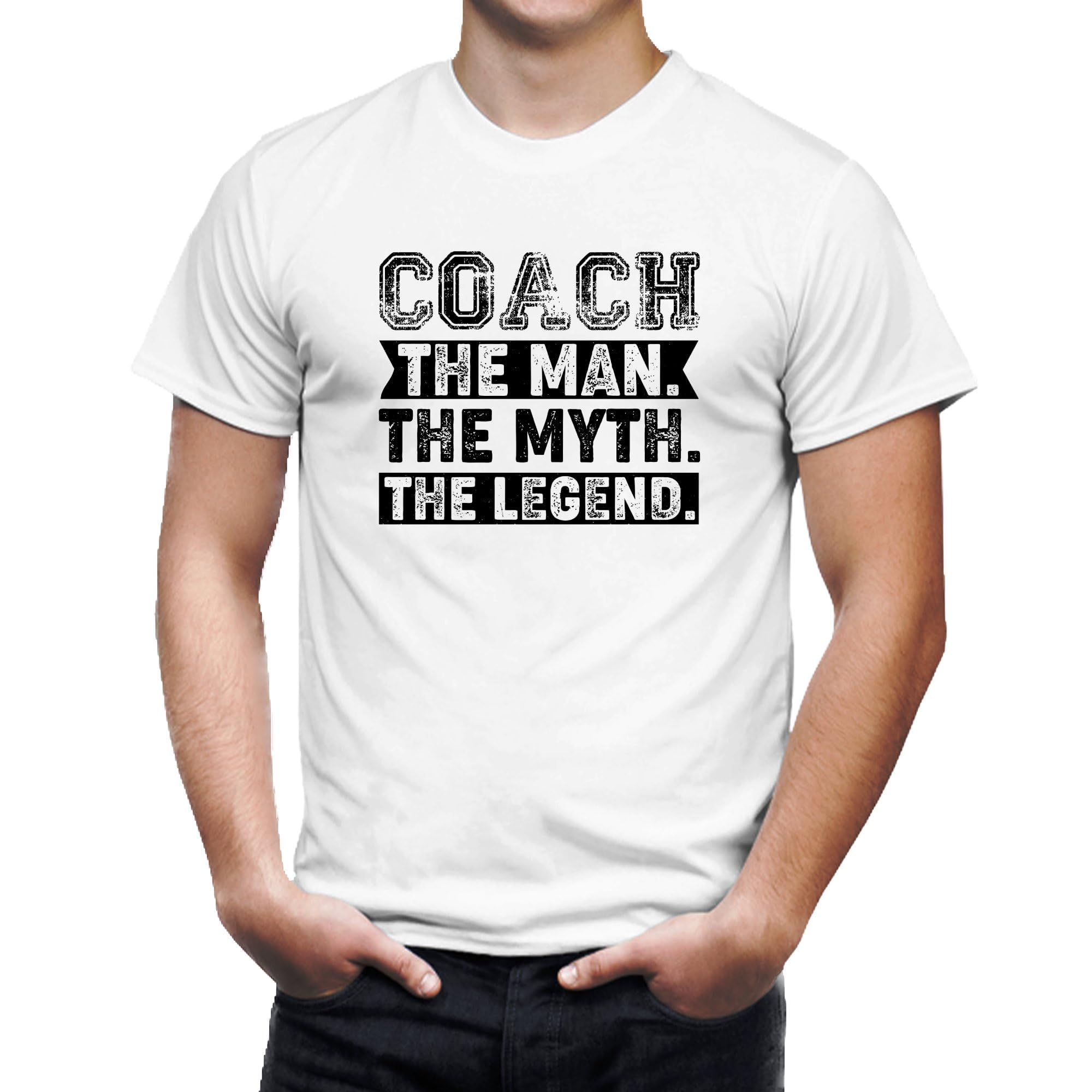 Seek Buy Love Coach T-Shirt, The Man The Myth The Legend Tee, for Coaches, Sports Mentor Shirt, Unique Coaching Apparel, Vintage Design Top