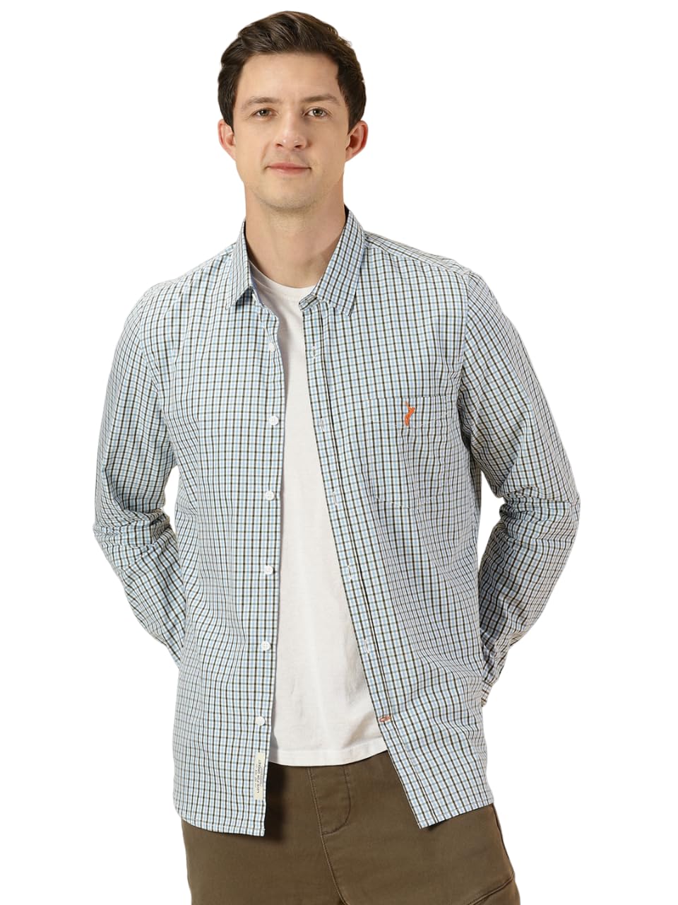Men's | Checks | Full Sleeve | Slim Fit | 100% Cotton | Spread Collar | Casual Shirt-image-23