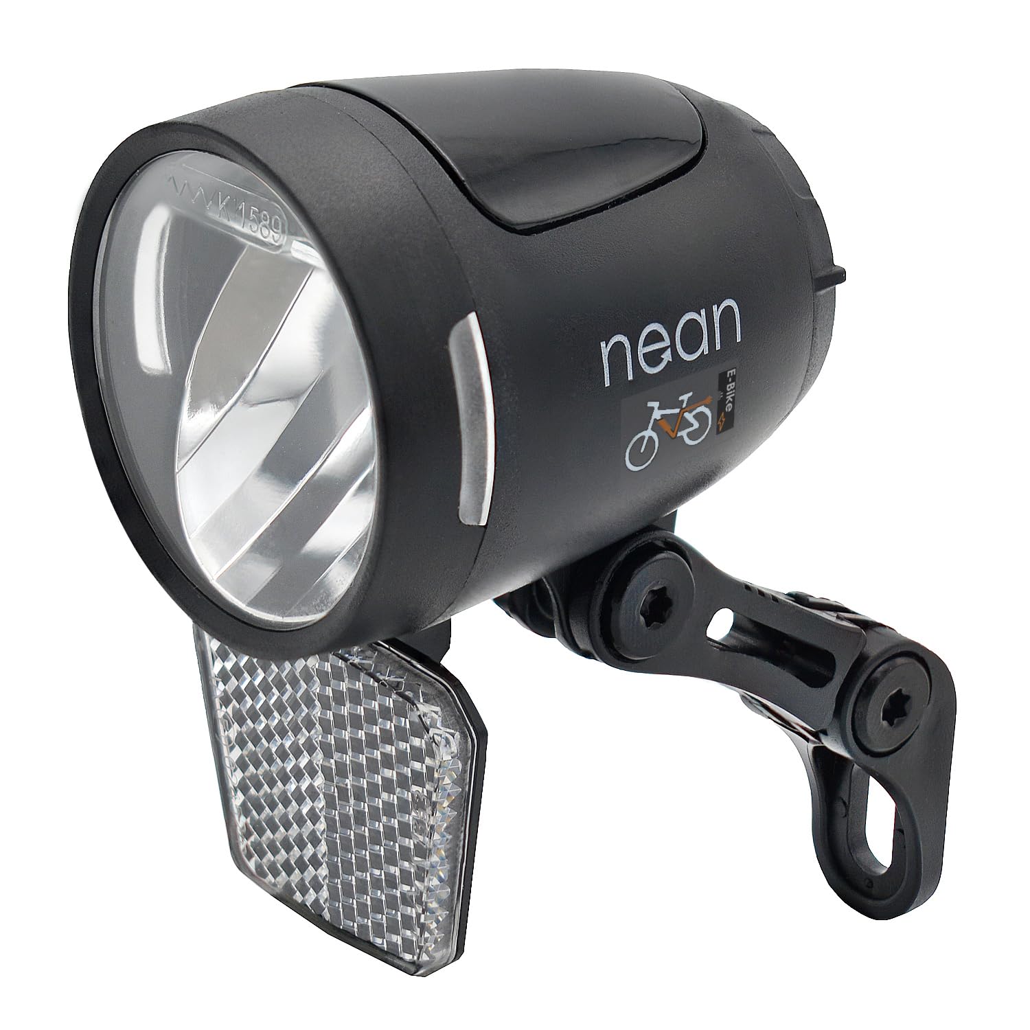 nean Fahrrad E-Bike Frontleuchte 90 LUX mit Reflektor und StVZO-Zulassung