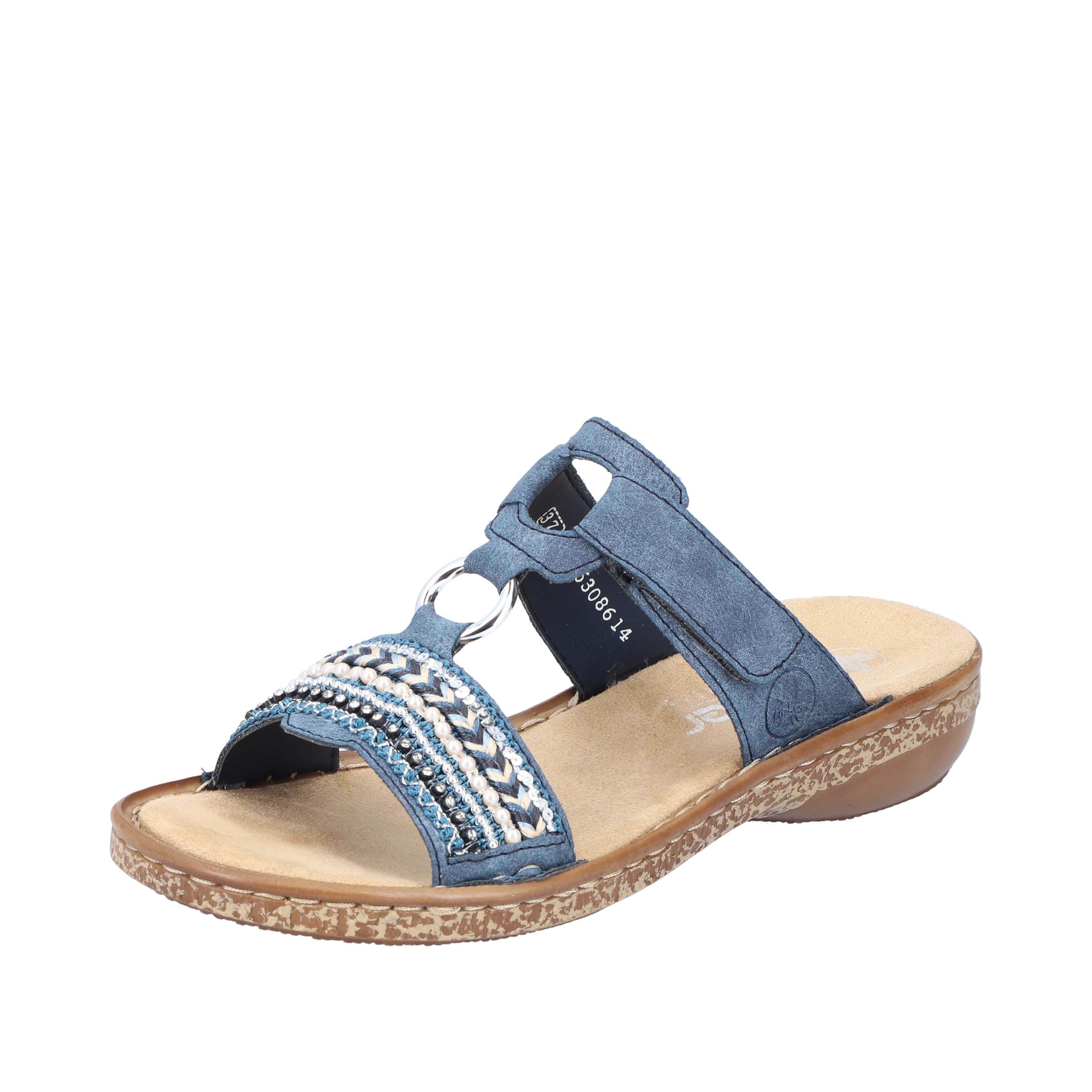 Rieker Women's Frühjahr/Sommer 628m6 Mules, Blue, 3.5 UK