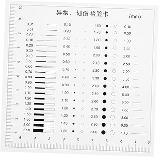 高精透明欠陥検査定規 軽量耐久プラス 製 持ち運
