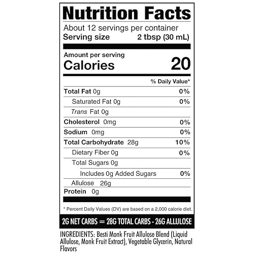 Miniatura 2 de Yum Keto - Miel de maple saludable - Miel sin azúcar con fruta monje y alulosa para hot cakes 12 fl oz - endulzado y aromatizado naturalmente sin