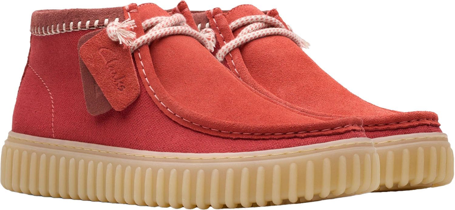 Clarks Men's Torhill Hi Ankle Boot, Red Combi, Size 11.5