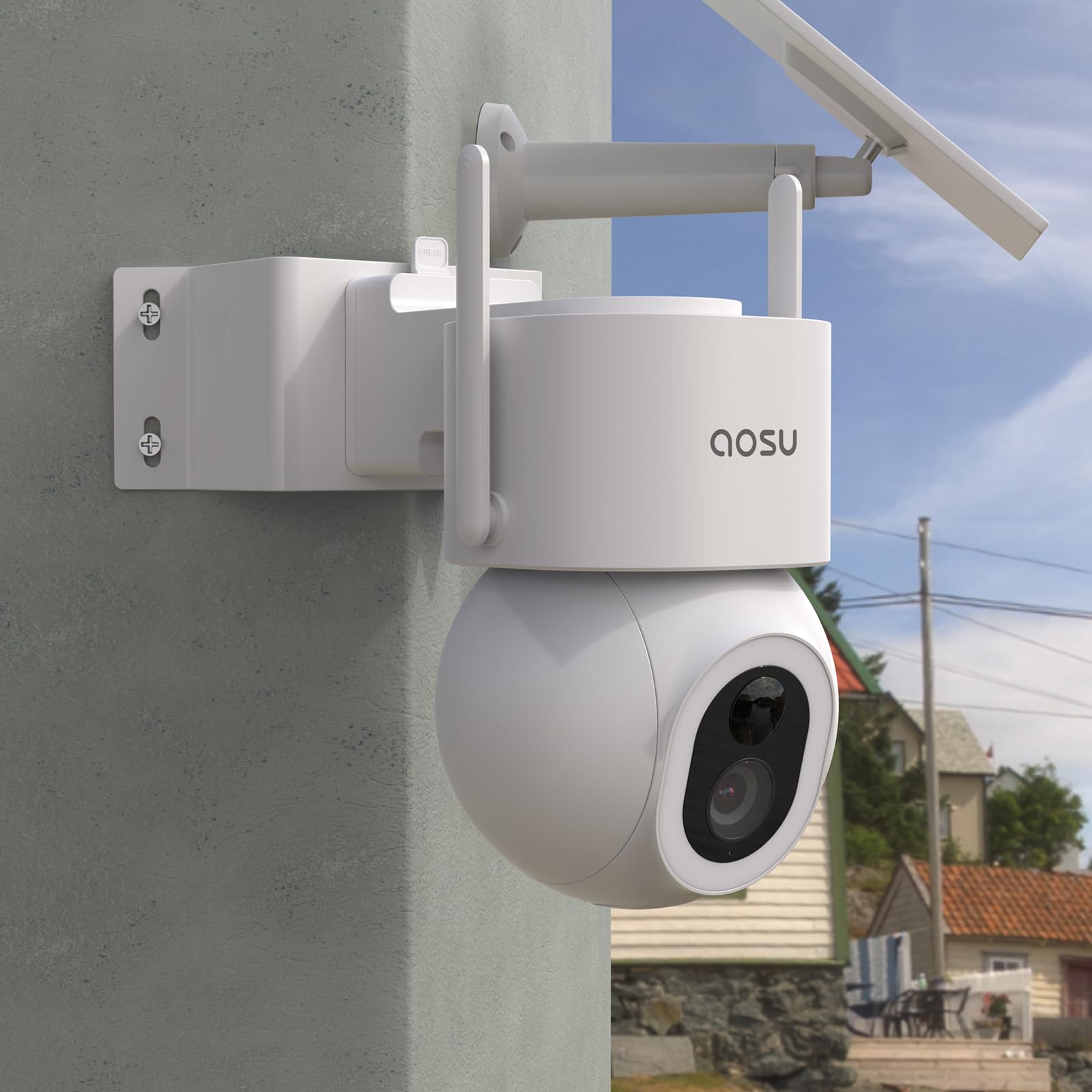 Soporte de esquina para TP-Link Tapo C520WS, soporte ajustable para cámara de vigilancia Tapo C500, soporte de pared de metal para cámara Tapo C510W/C530WS/C501GW/C51A/C52A/TC40/TC41/TC40GW