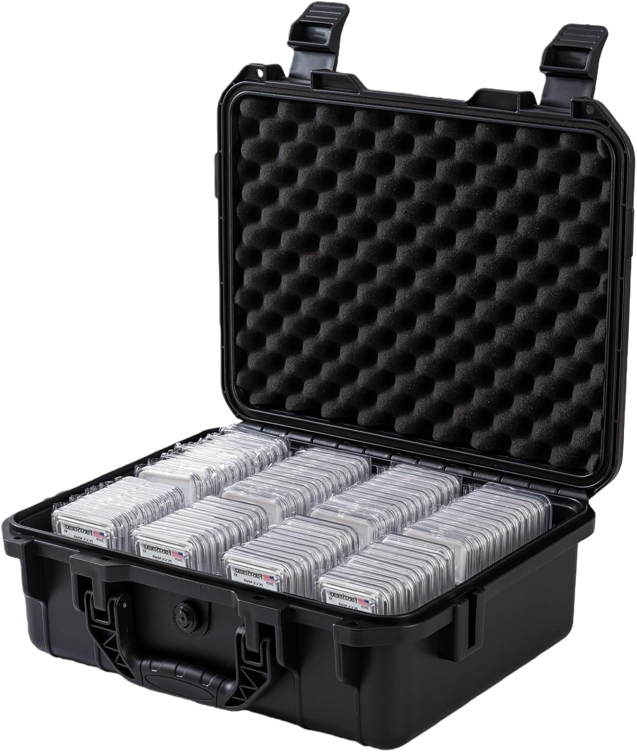 Graded Coin Slab 88~110 Case Fits PCGS, NGC & More - Travel Holder Case for Storage, Transport, & Organization of Coin Collection