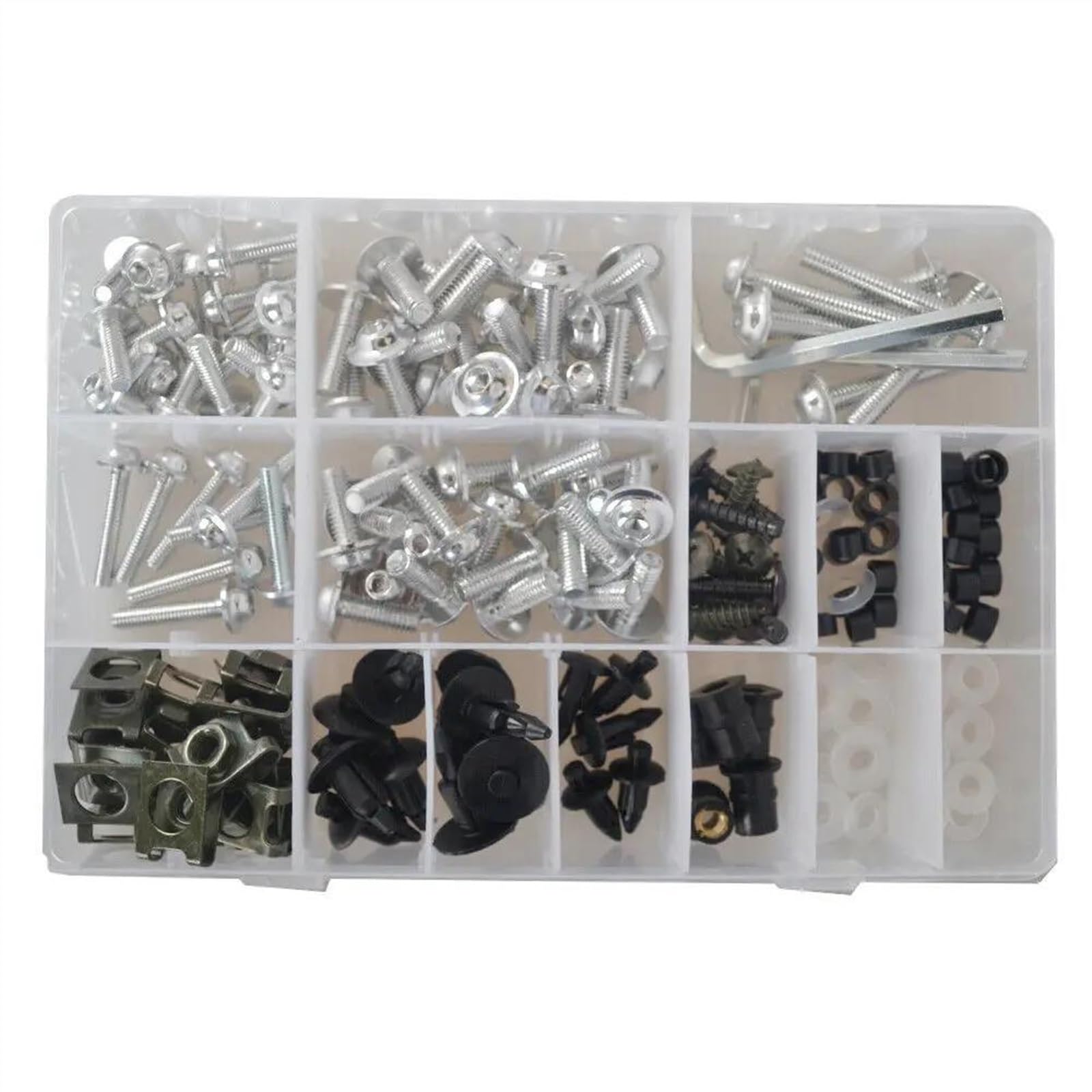 Motorcycle Fairing Screws Kit Body Nut Replacement For Ducati 848 EVO 1098 1198 1098S 1098R 1198S 2007-2013 200x CNC Alloy(Onecolor)