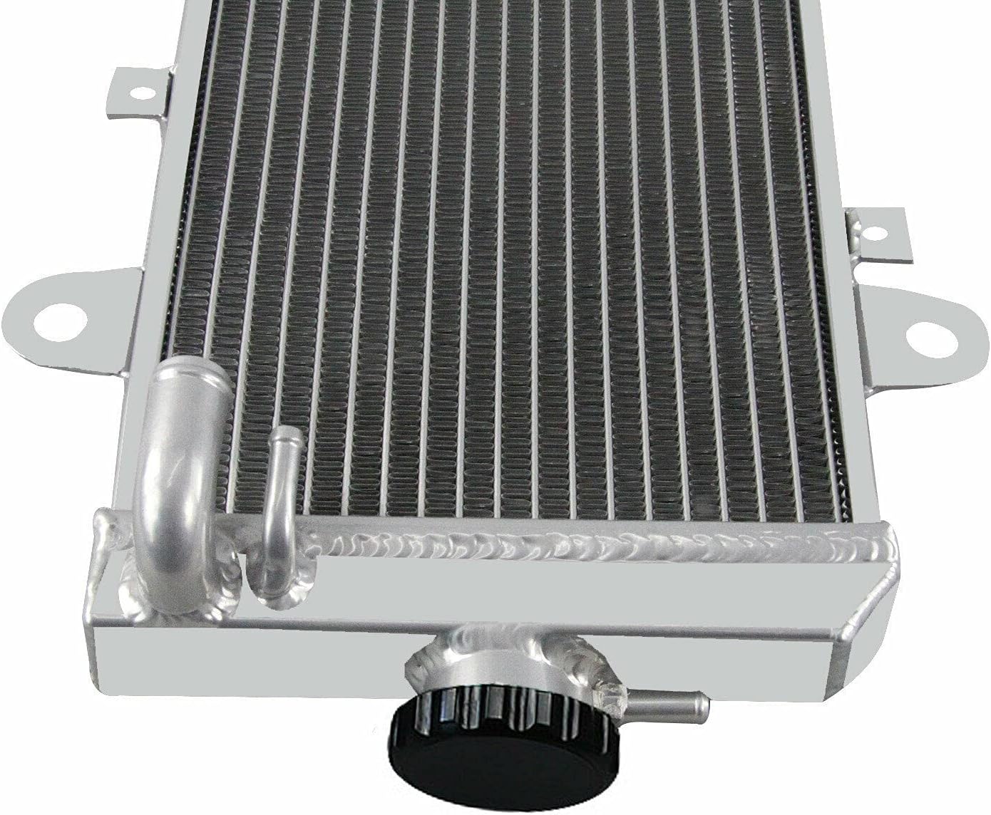 All Aluminum Radiator Replacement for 2013-2018 Yamaha Raptor 700 700R YFM 700 700R 2014 2015 2016 2017 2 Row Core Radiators Radiador