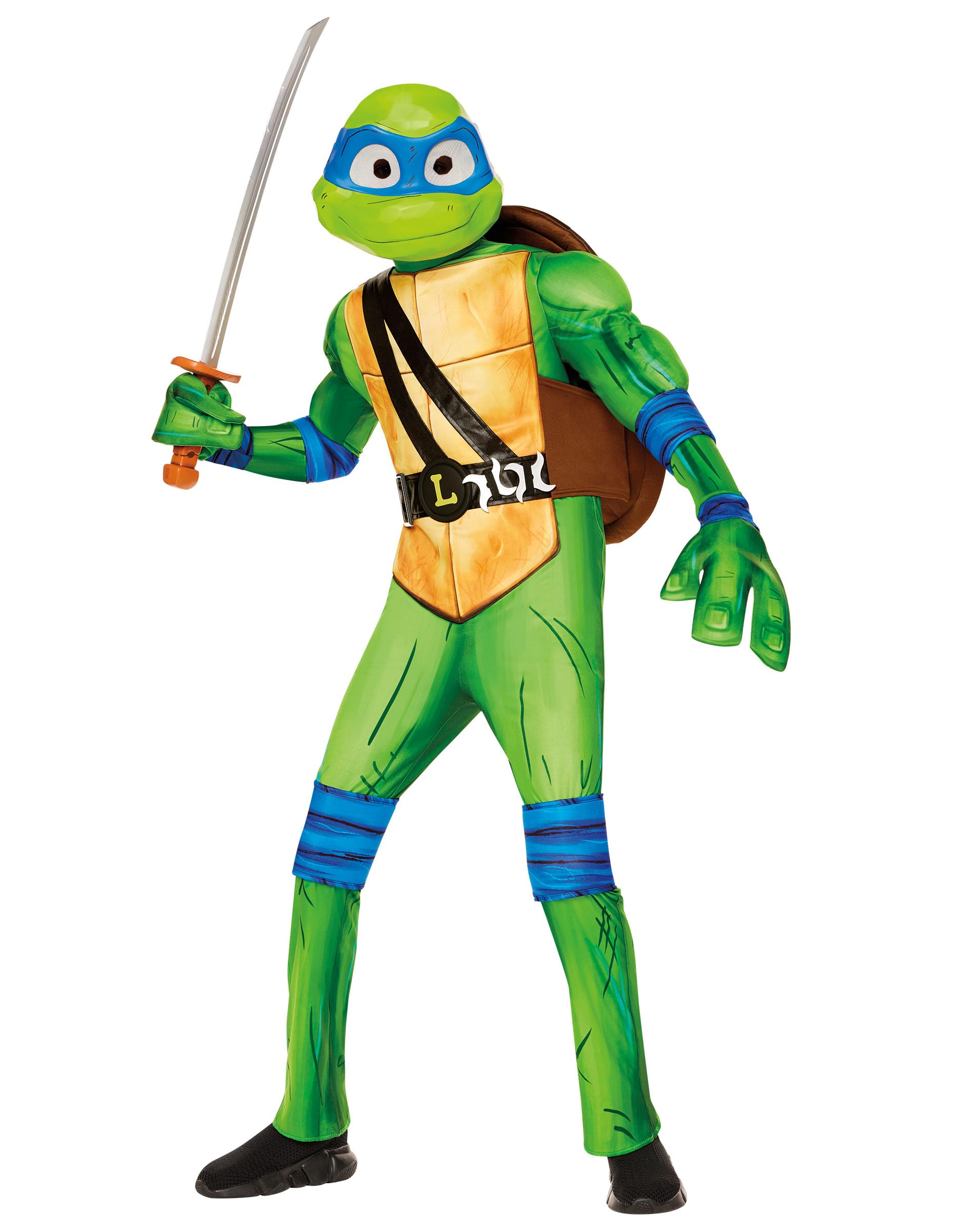 Spirit Halloween Teenage Mutant Ninja Turtles Kids Leonardo Costume Deluxe | Officially Licensed