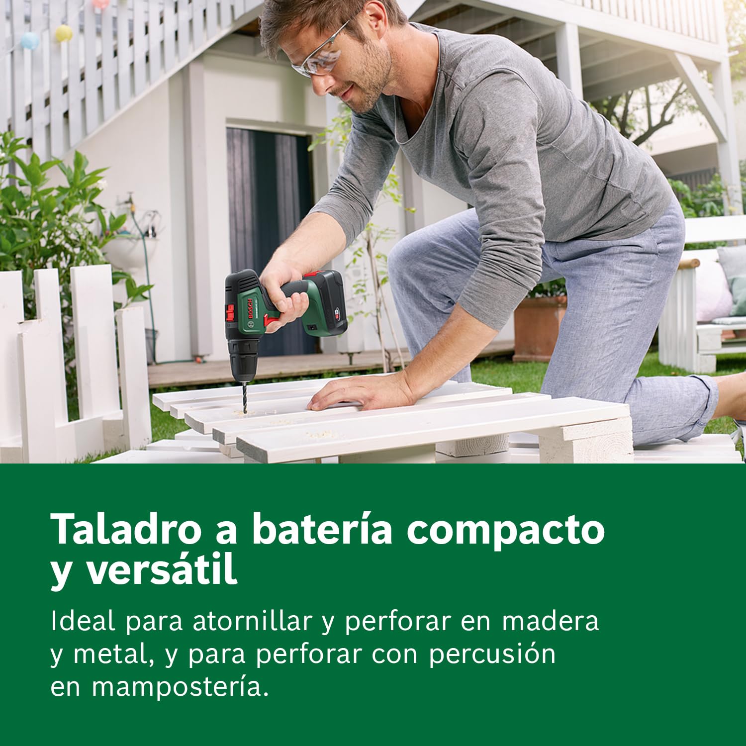 Bosch taladro/atornillador a batería UniversalDrill 18V (2 baterías, sistema de 18 V, en maletín)