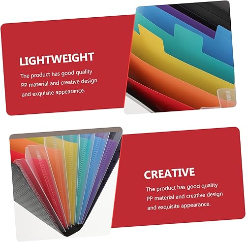 Miniatura 3 de FUNOMOCYA Carpeta A6 de recibos, mini monedero, organizador de escritorio, organizador de archivos pequeños, carpeta de archivos para el hogar,